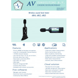 Wireless Sound meter MEMS - Class 1 accuracy